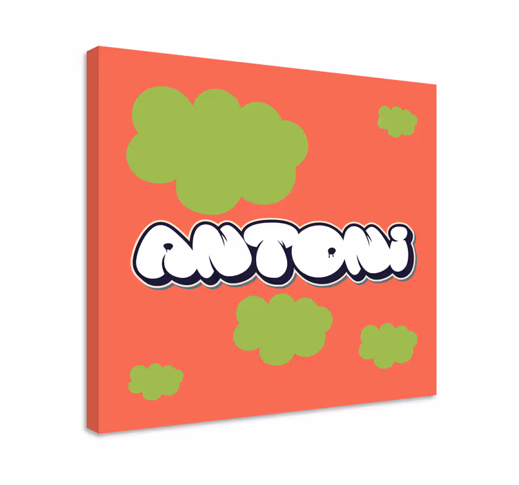 Abc canvas wall art in fun typography design - TenStickers