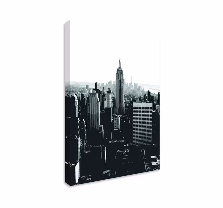 Cityscape wall art empire state view - TenStickers