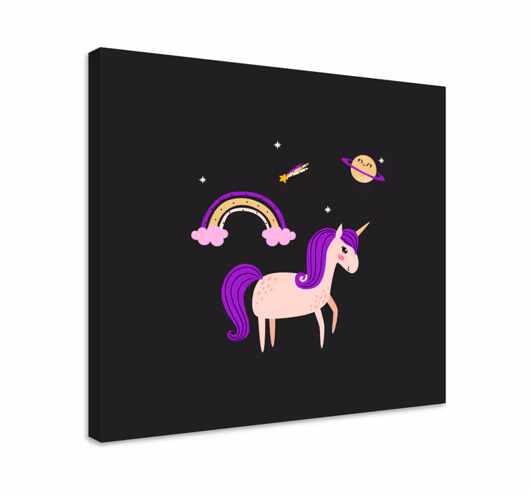 Unicorn pictures framed adorable unicorn dreamland - TenStickers
