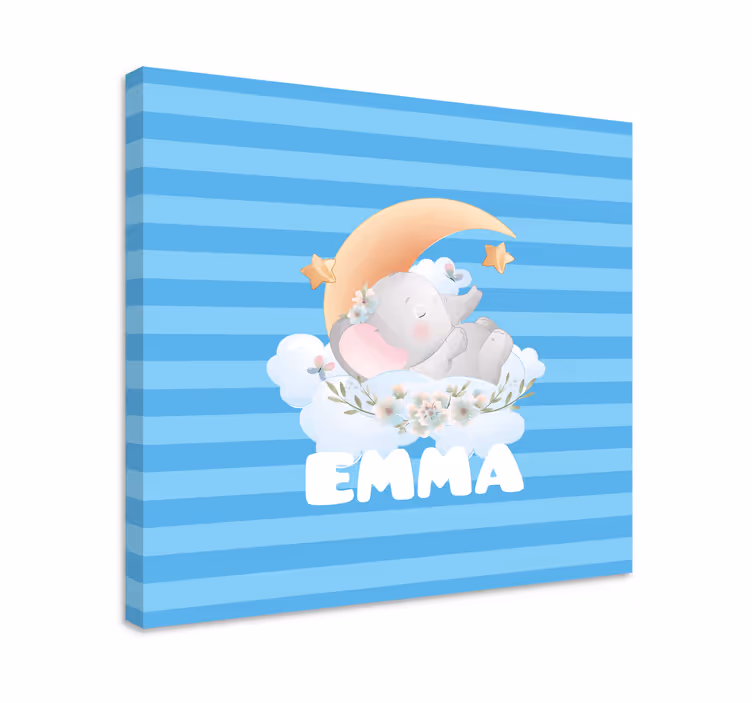Cocktail canvas sleeping elephant dreams - TenStickers