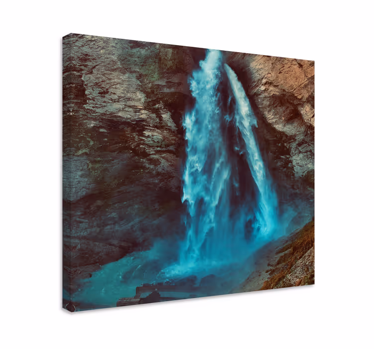 Cascading waterfall landscape canvas - TenStickers