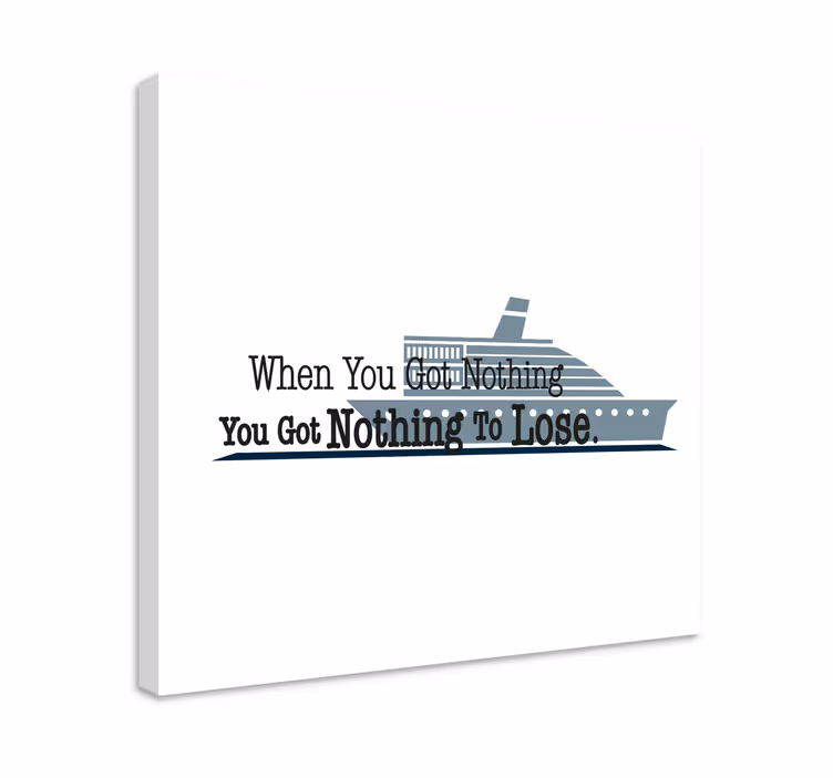 Quote canvas - inspirational nautical saying - TenStickers