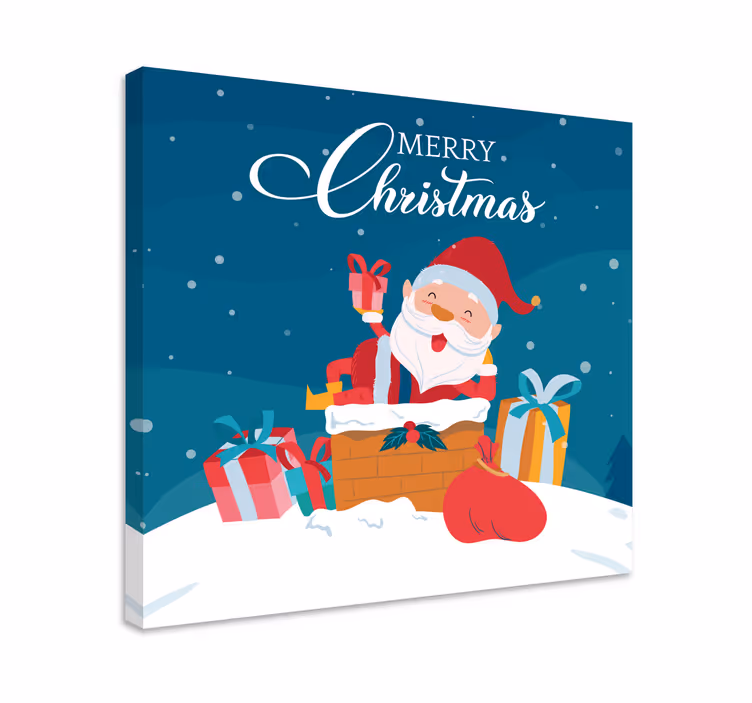Merry Christmas santa Christmas canvas prints - TenStickers