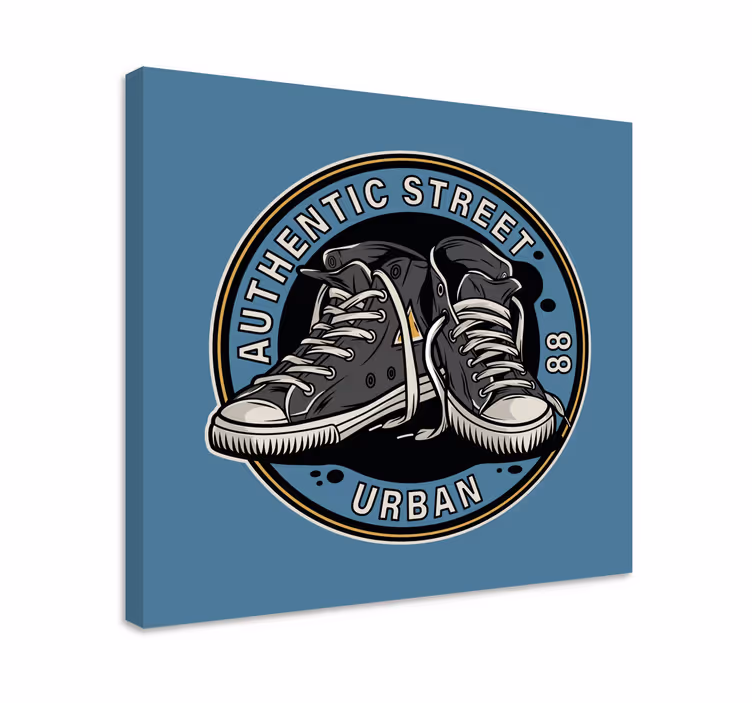 Sports canvas art urban sneakers aesthetic - TenStickers