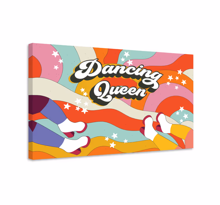 Nordic wall art dancing feet movement - TenStickers