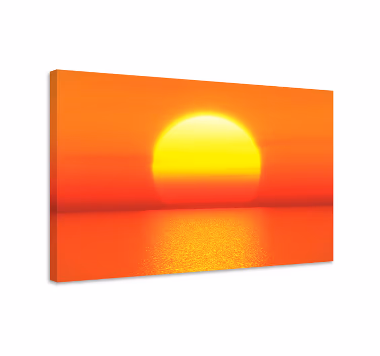 Yellow sunset aesthetic colours canvas - TenStickers