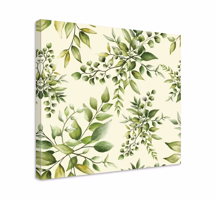 Tropical flourishing leaves Plant canvas prints - TenStickers