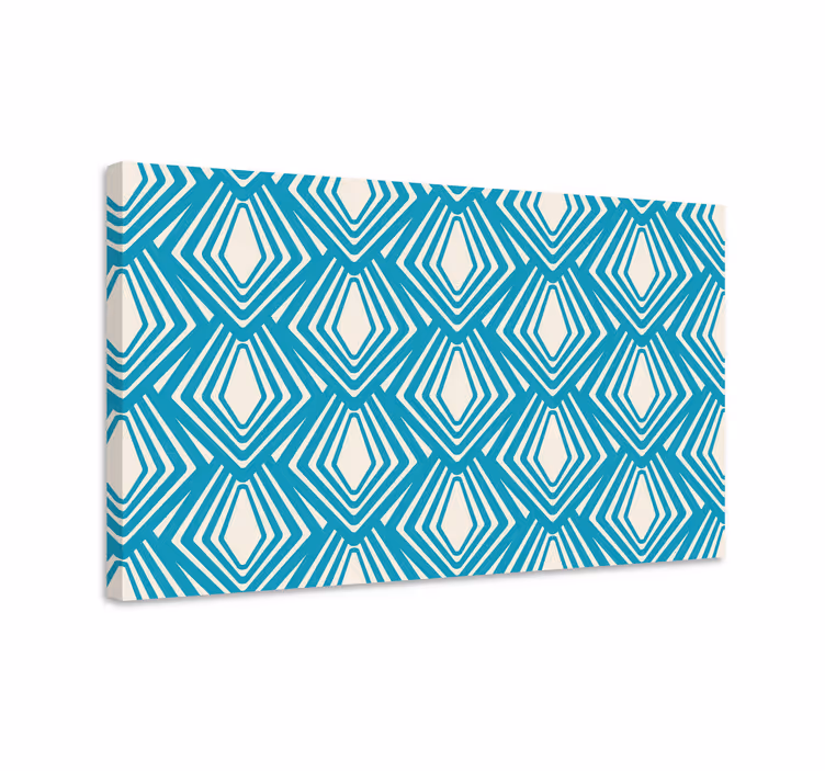 Geometric canvas geometric diamond pattern - TenStickers