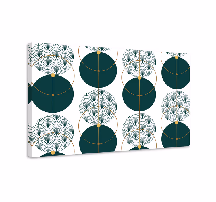 Glamour style art geometric canvas - TenStickers