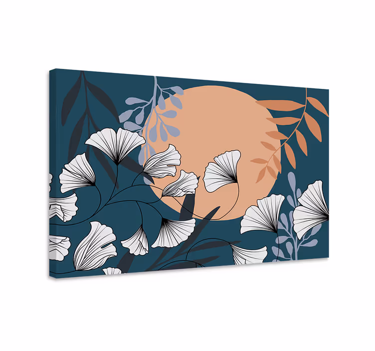Flowers canvas elegant blossom design - TenStickers