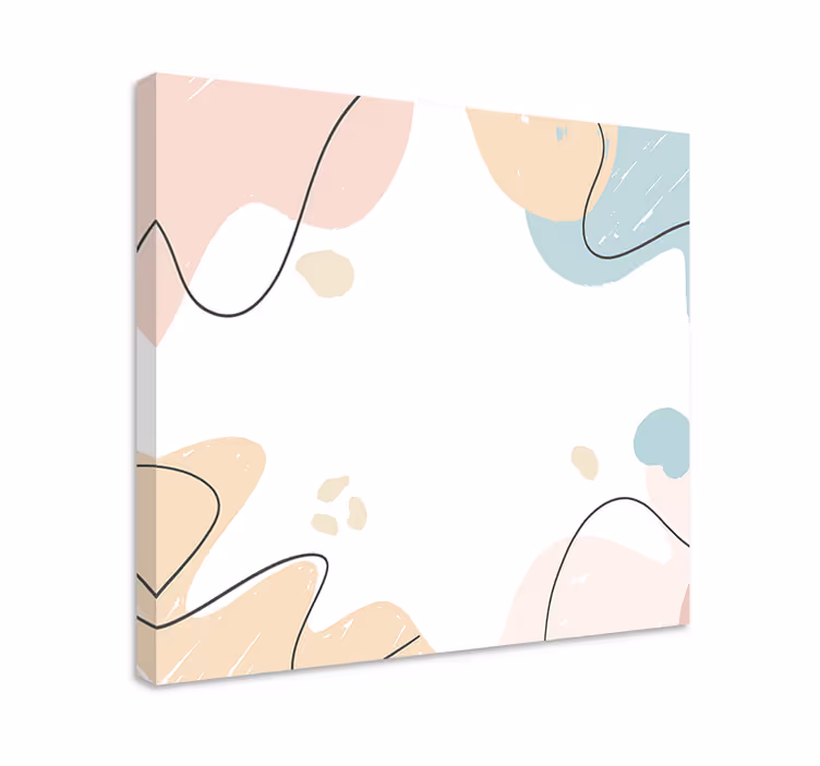 Abstract Fruity Shapes fruit canvas wall art - TenStickers