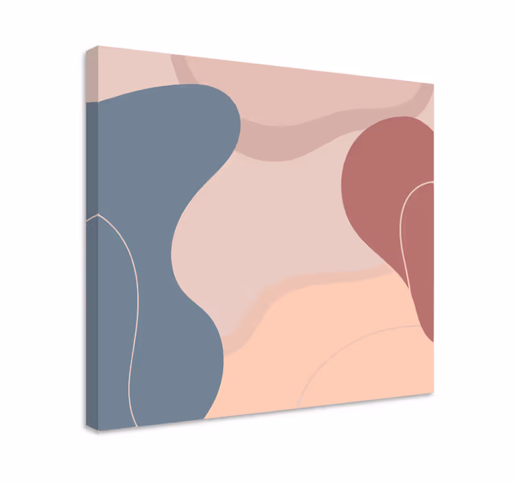 Modern canvas art organic shapes harmony - TenStickers