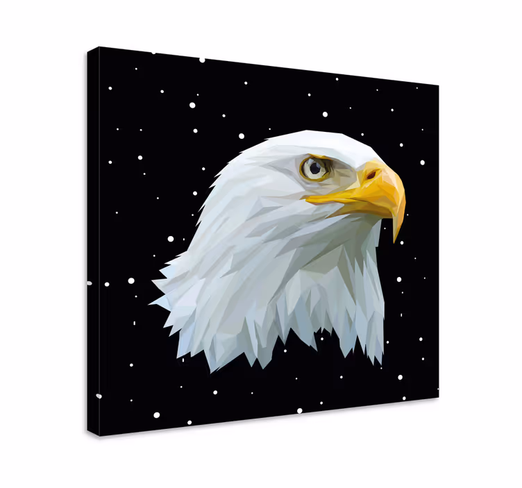Bird canvas wall art eagle portrait - TenStickers