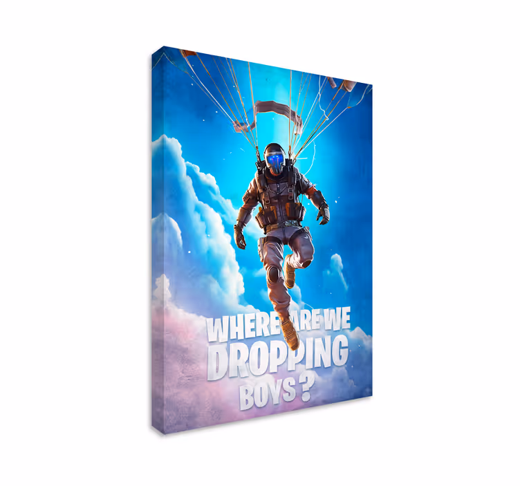 where are we dropping video game canvas art - TenStickers