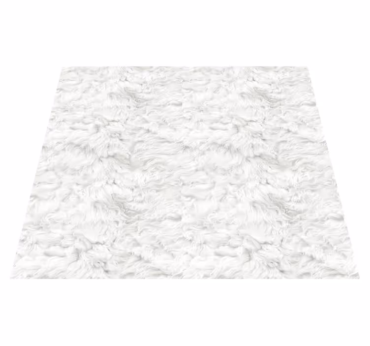 Soft texture white  vinyl rug - TenStickers