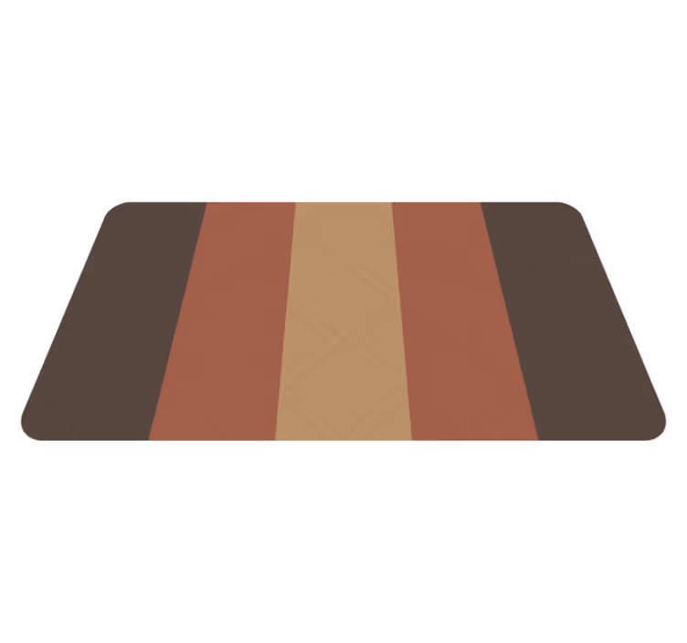 Colourful stripes bathroom vinyl rug - TenStickers