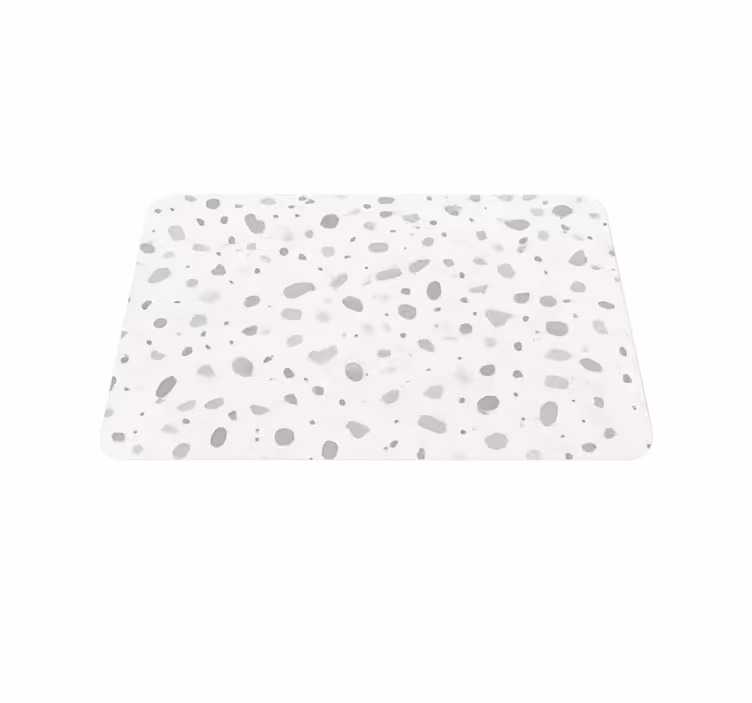 Grey terrazzo effect marble vinyl rug - TenStickers