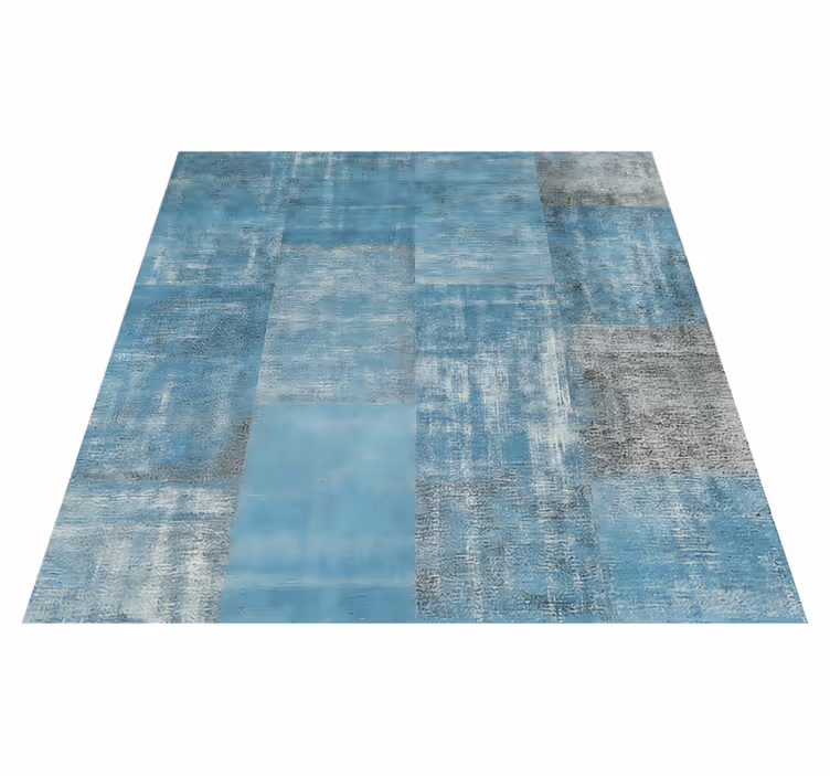 Distressed Patchwork Rug dining room vinyl rug - TenStickers