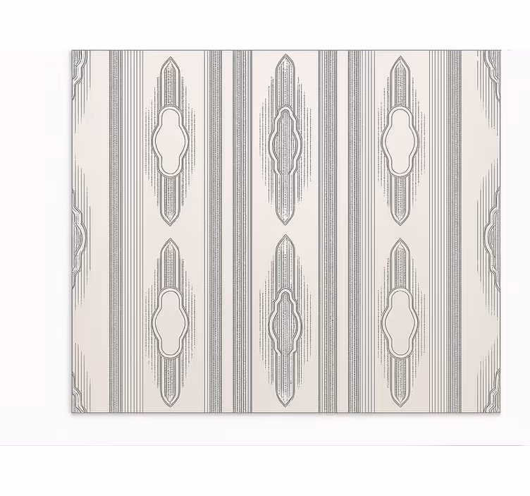 Intricate Ethnic Geometry dining room vinyl rug - TenStickers