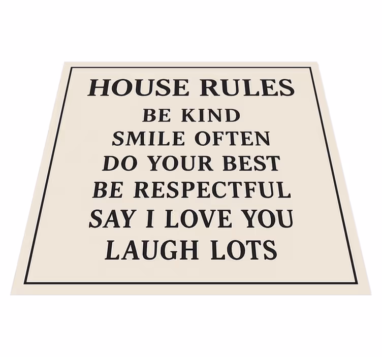 Custom rug house guidelines - TenStickers