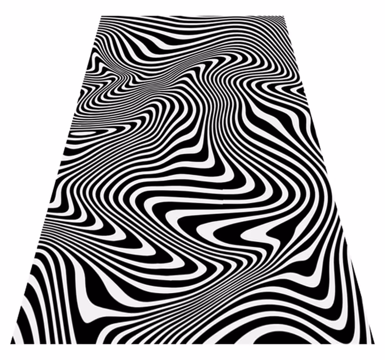 Animal vinyl rug with zebra 3d effect - TenStickers