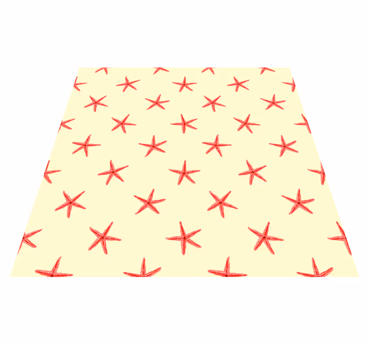 Starfish on fine sand animal vinyl rug - TenStickers
