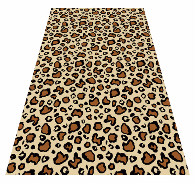 Classic leopard animal print animal vinyl rug - TenStickers