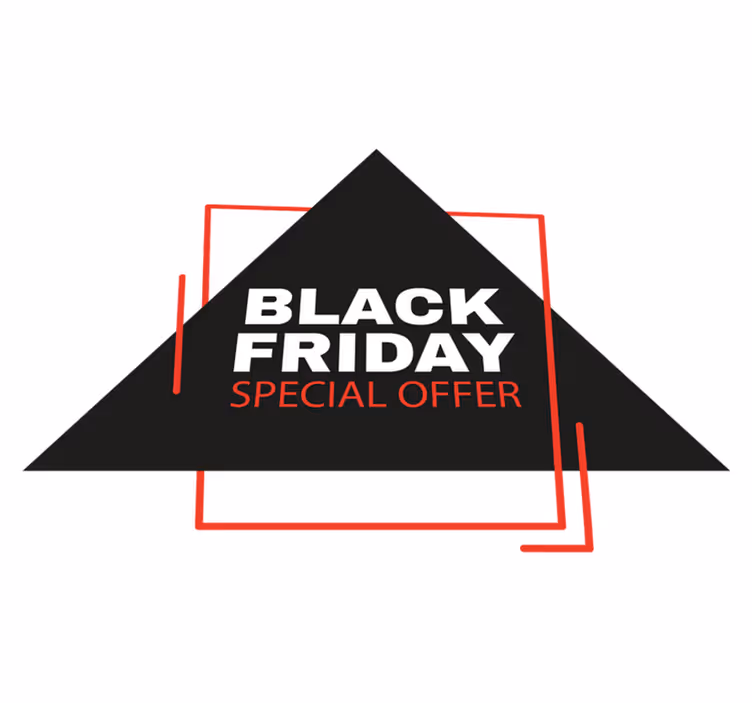 Black friday vinyl rug black friday sign - TenStickers