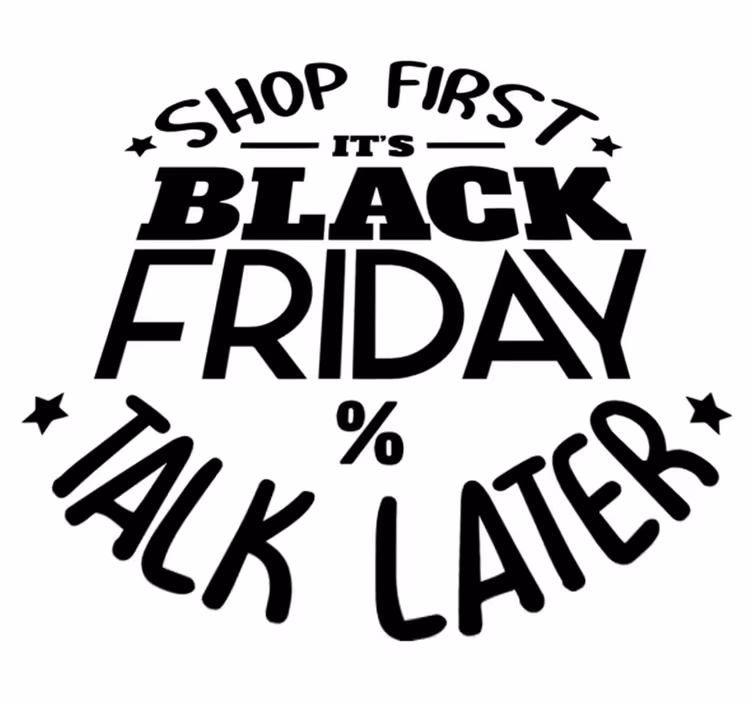Black friday vinyl rug shop first, talk later - TenStickers