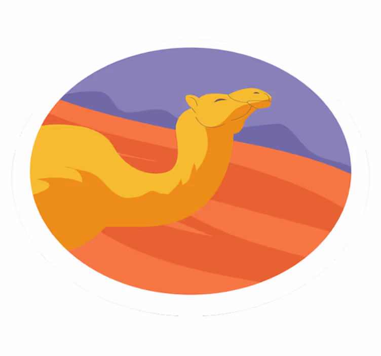 Animal vinyl rug desert animal - TenStickers