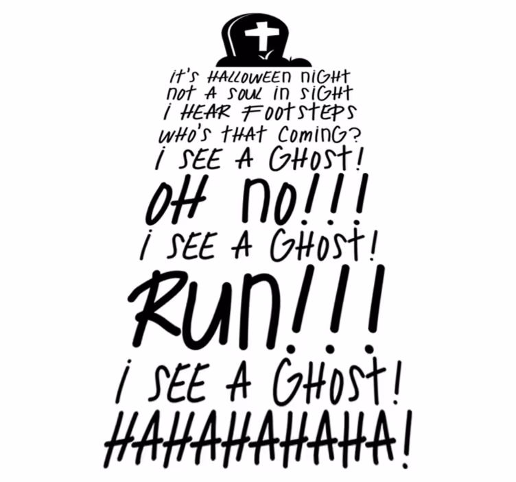 Halloween vinyl rug ghostbusters theme - TenStickers
