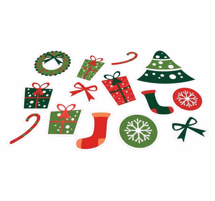 Christmas vinyl rug with timeless holiday charm - TenStickers