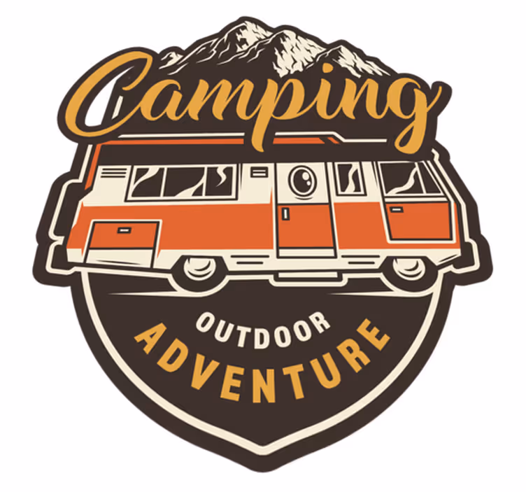 Floral vinyl rug for motorhome camping fun - TenStickers