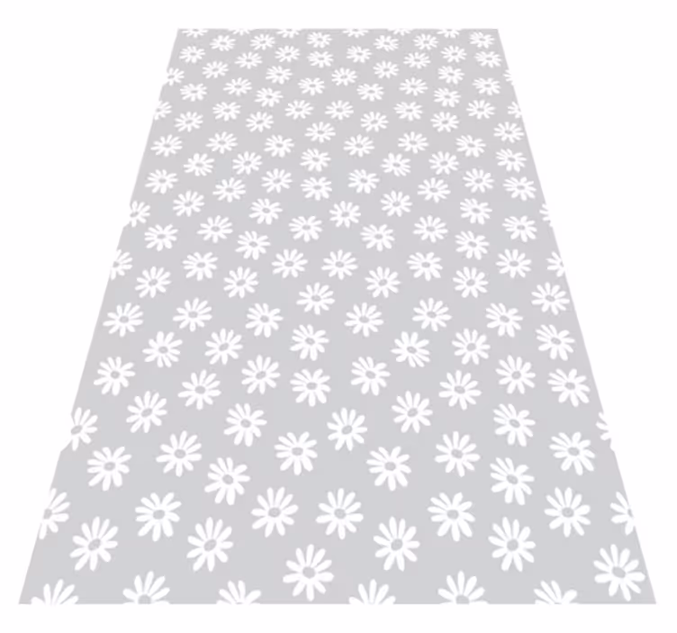 Floral window floral vinyl rug - TenStickers