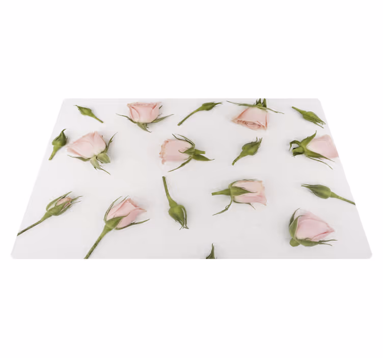 Romantic spring flower floral vinyl rug - TenStickers