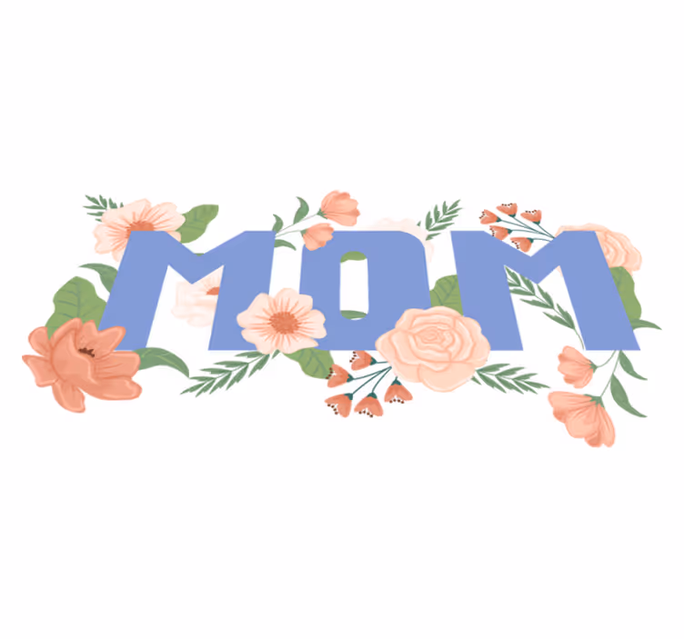 Floral vinyl rug floral mother's day design - TenStickers