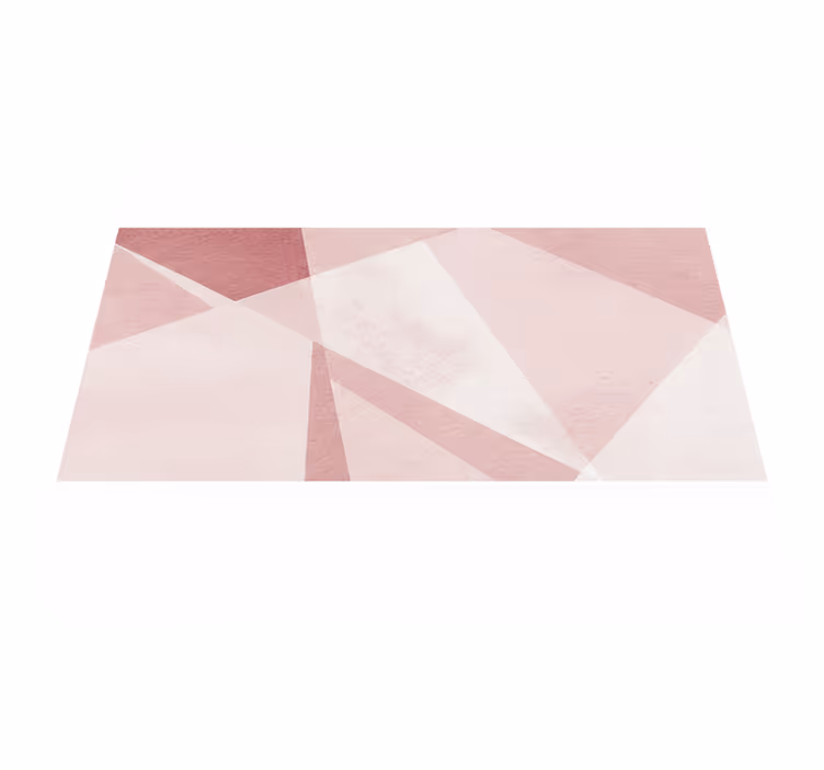 Teal pastel geometric vinyl rug - TenStickers