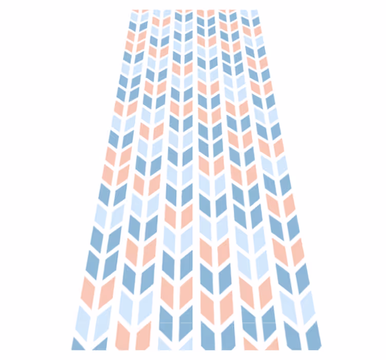 Kitchen vinyl rug with nordic vertical arrows - TenStickers