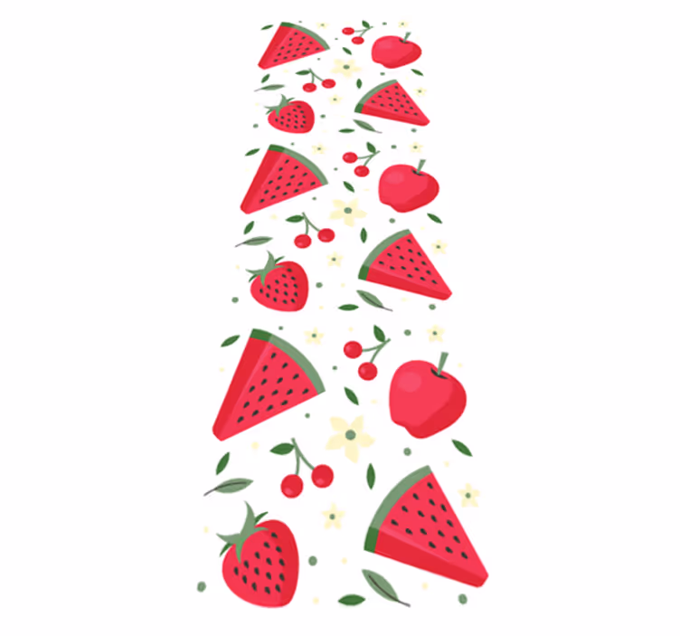 Kitchen vinyl rug with assorted fruit design - TenStickers