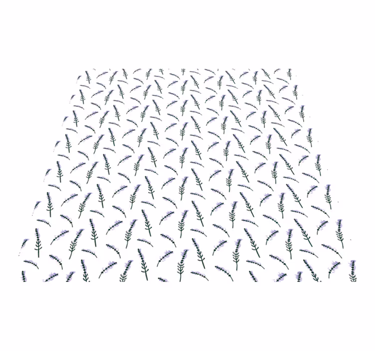 Flower rug lavender motif - TenStickers