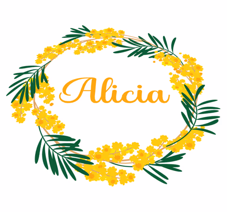 Flower rug mimosa round adhesive - TenStickers