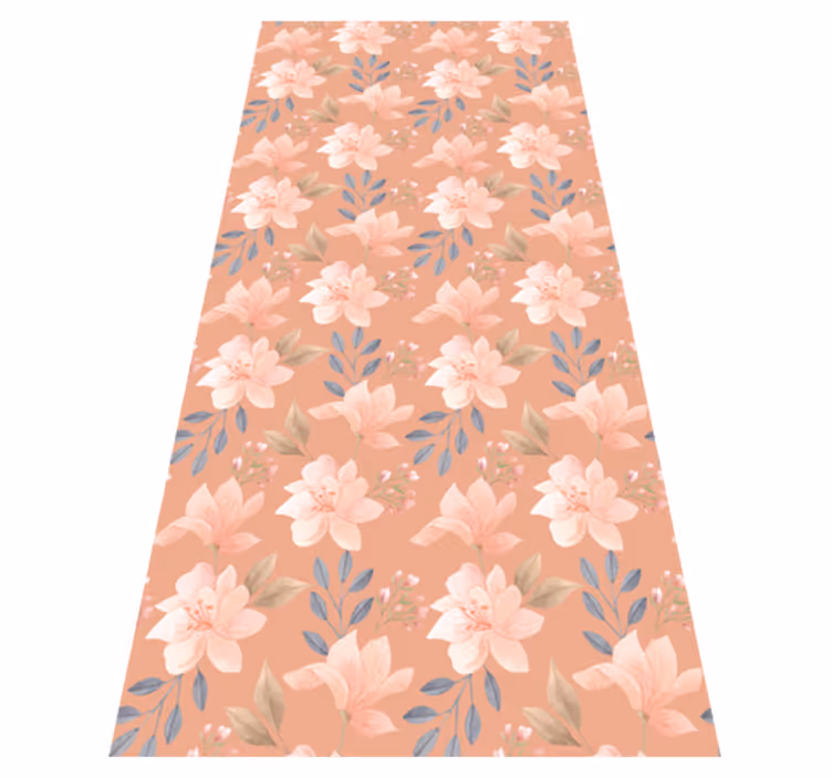 Flower rug blossom floral design - TenStickers