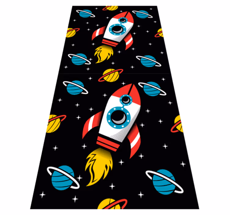 Star vinyl rug to infinity and beyond - TenStickers