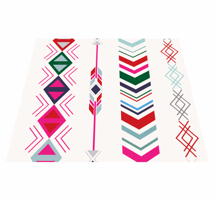 Bedroom vinyl rug pastel arrows design - TenStickers
