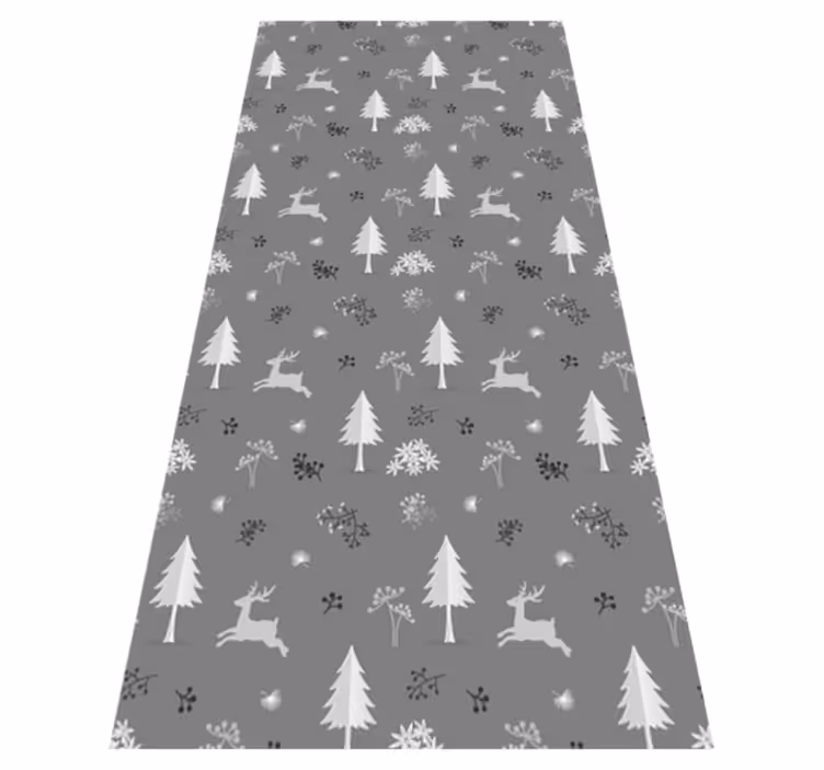 Grey stags bedroom vinyl rug - TenStickers