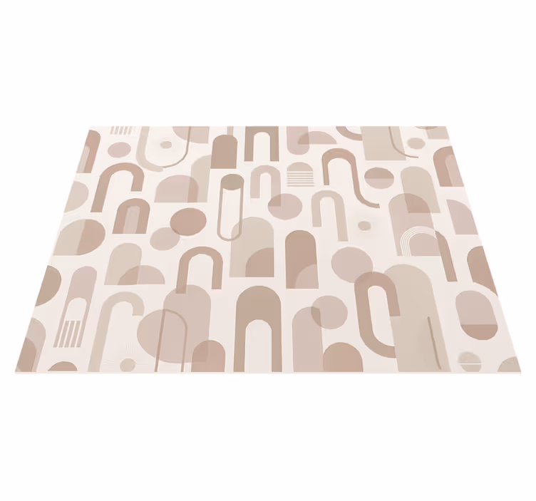 Modern pattern bedroom vinyl rug - TenStickers
