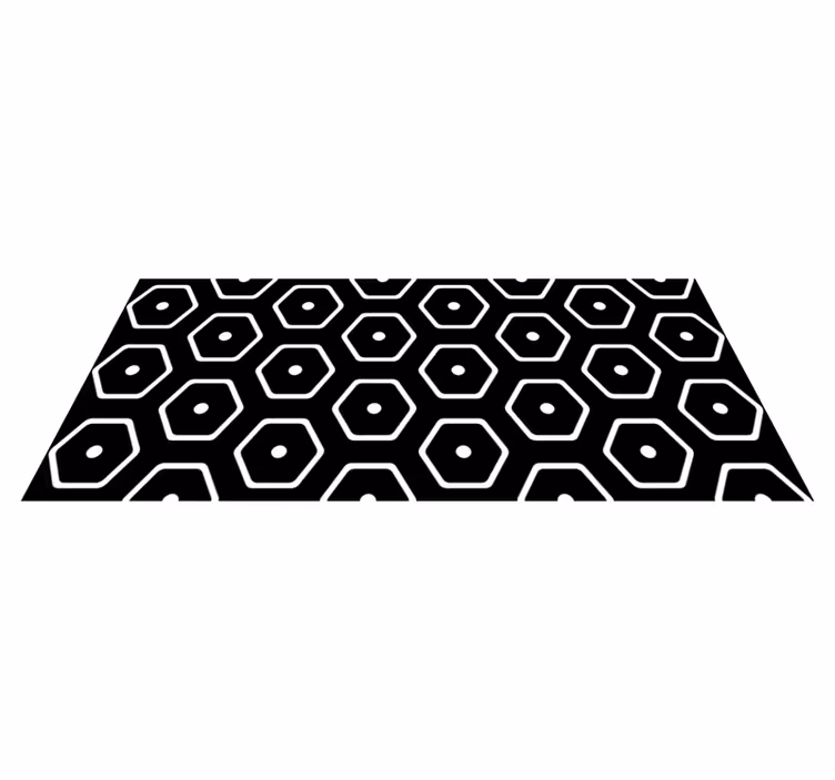 Geometric vinyl rug minimalist geometric pattern - TenStickers
