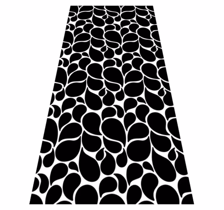 Gotas de agua geometric vinyl rug - TenStickers