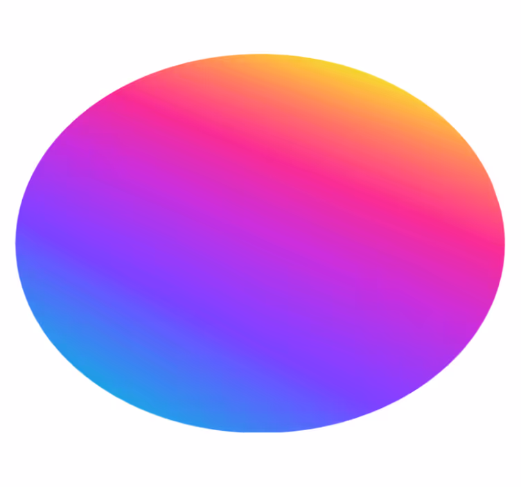 Colourful gradient fluid geometric vinyl rug - TenStickers