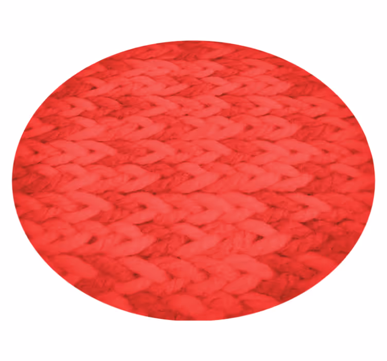 Geometric vinyl rug with circular texture design - TenStickers